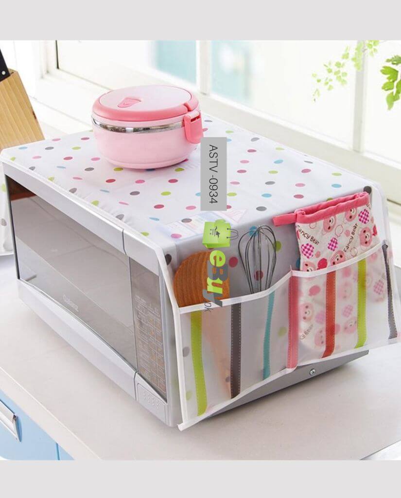 Microwave Oven Dust Cover – Protective Kitchen Accessory - Saadiq.pk