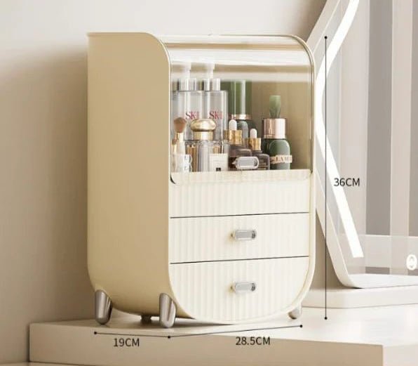 Multipurpose Acrylic Cosmetic Organizer – Transparent Makeup Drawer Box - Saadiq.pk