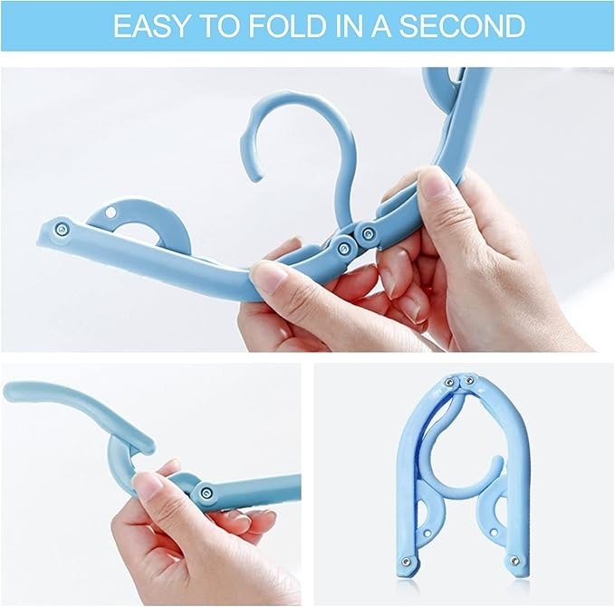 Portable Folding Clothes Hangers – Travel & Home Use - Saadiq.pk