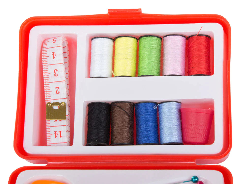 85 Pcs Sewing Tool Kit – Portable Needle & Thread Set with Scissors, Pins, Buttons & Accessories