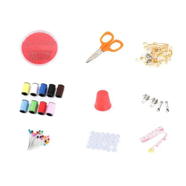 85 Pcs Sewing Tool Kit – Portable Needle & Thread Set with Scissors, Pins, Buttons & Accessories