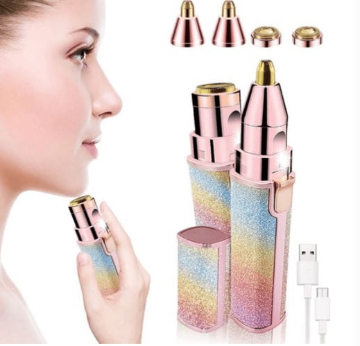 Blawless 2-in-1 Trimmer – Battery Operated Nose, Ear & Eyebrow Hair Remover