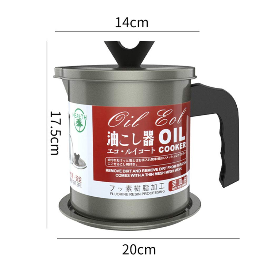 Stainless Steel Oil Filter Pot with Strainer |Kitchen Oil Container - Saadiq.pk