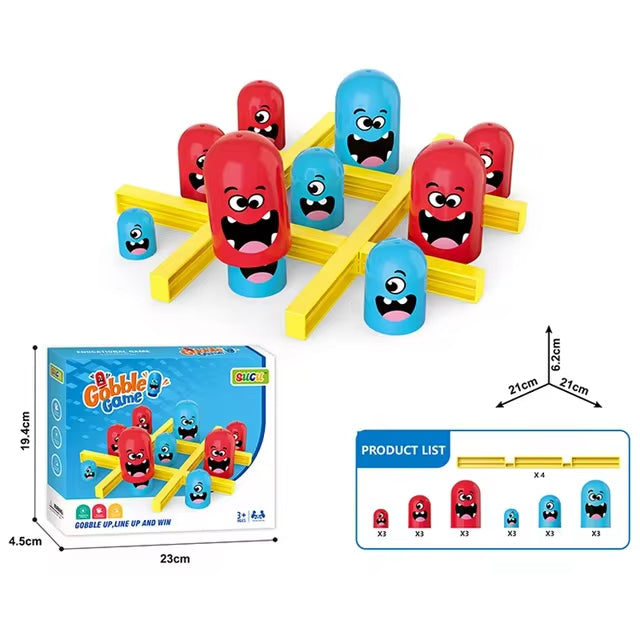 Gobblet Gobblers – Fun Family Strategy Game (Tic-Tac-Toe Twist)