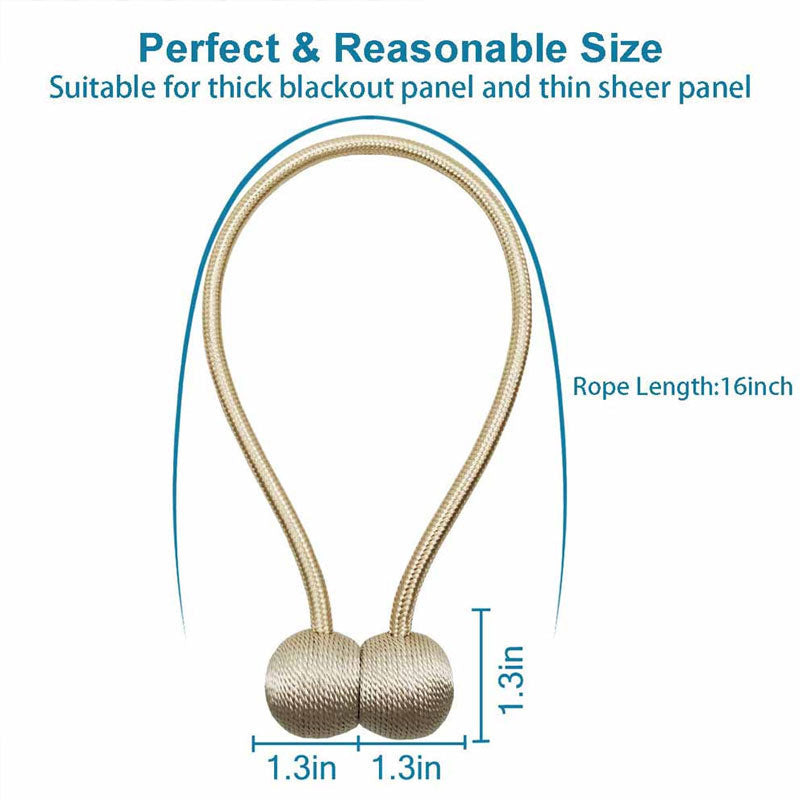 2PCS Magnetic Curtain Tiebacks