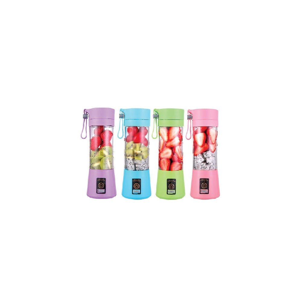 USB Rechargeable Mini Juicer Blender – Portable Fruit Smoothie Maker Bottle - Saadiq.pk