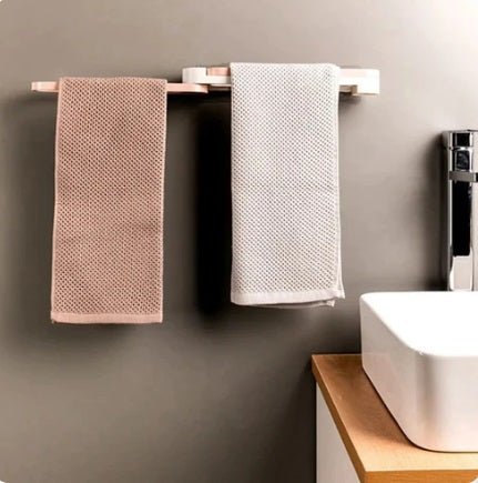 Wall Mounted Slipper Rack – Punch - Free Adhesive Shoe & Towel Holder - Saadiq.pk
