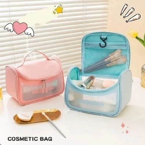 Waterproof Travel Toiletry & Cosmetic Organizer Bag - Saadiq.pk