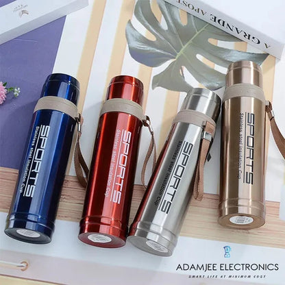 Vacuum Insulated Stainless Steel Sports Water Bottle Leak Proof Hot & Cold Flask - 750ML