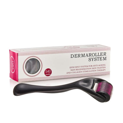 0.5mm Derma Roller with 540 Micro Needles – Skin Care Microneedling Tool - Saadiq.pk
