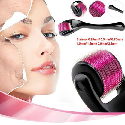 0.5mm Derma Roller with 540 Micro Needles – Skin Care Microneedling Tool - Saadiq.pk
