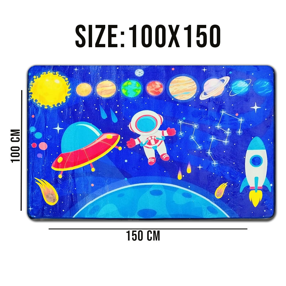 Galaxy Planets Stars Rug (100 X 150 CM)