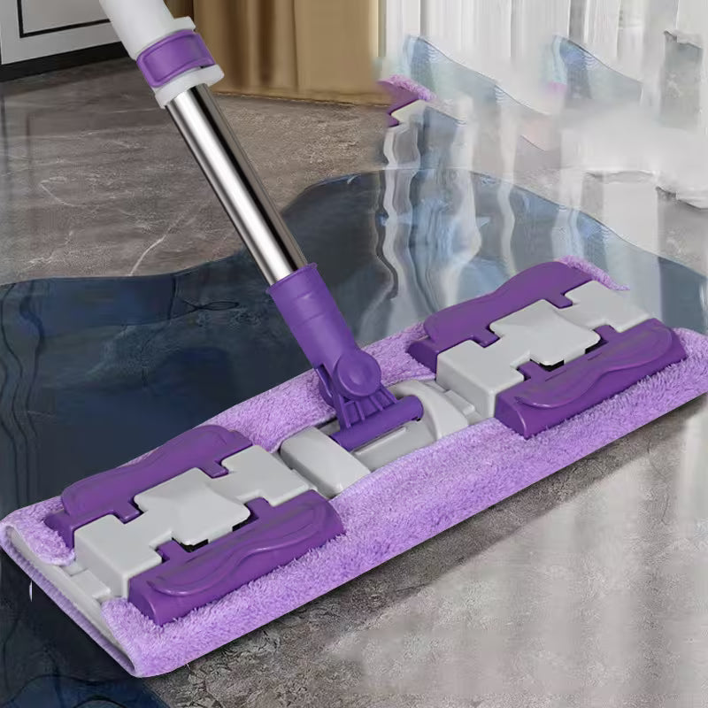 Super Absorbent Flat Microfiber Mop with Detachable Washable Pad