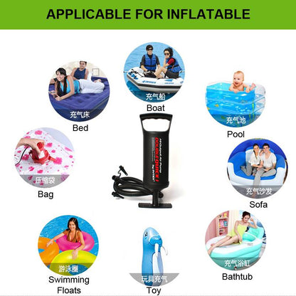 Intex Double Quick I Hand Pump – High Output Air Pump with 3 Nozzles for Inflatable Beds