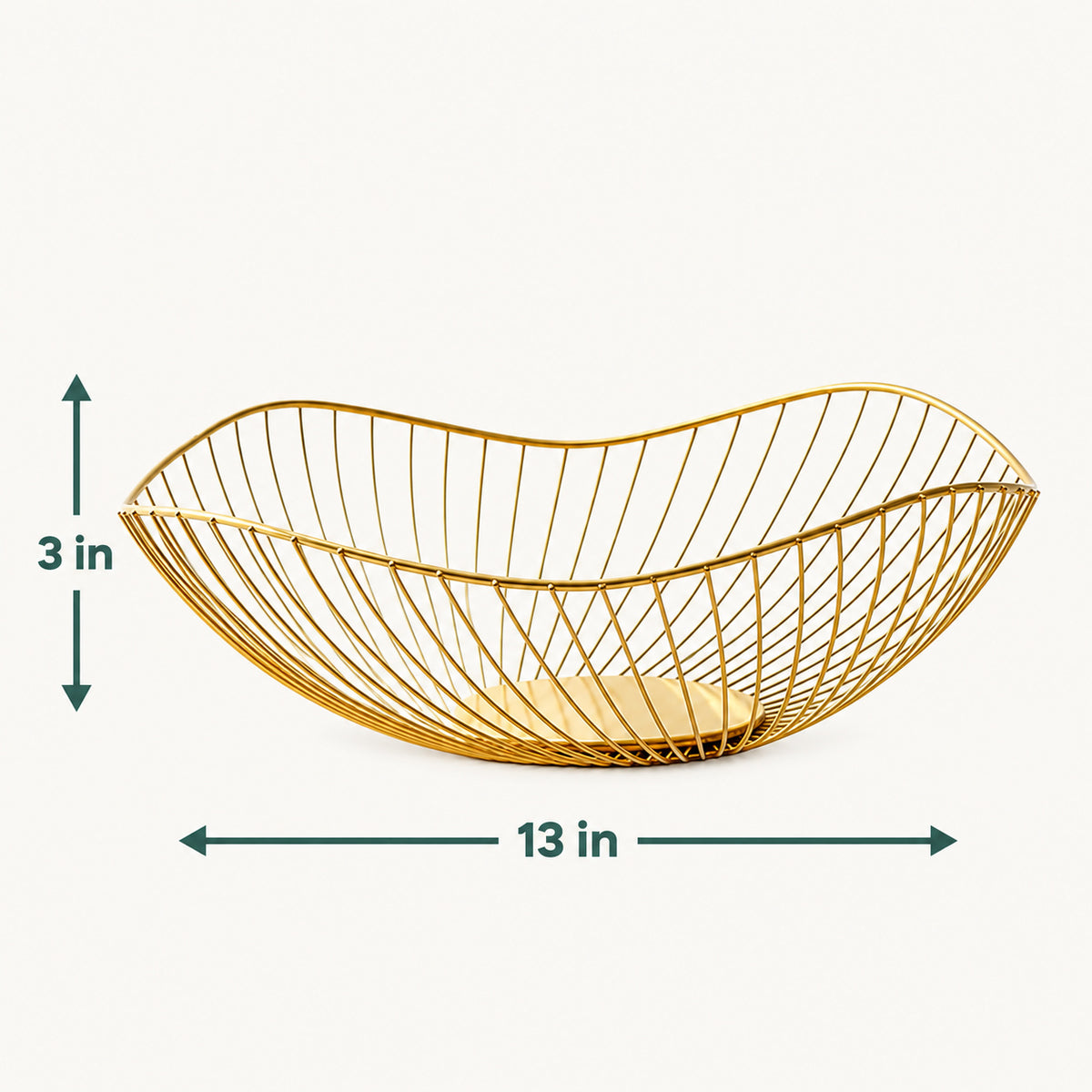 Gold Wave Storage Tray