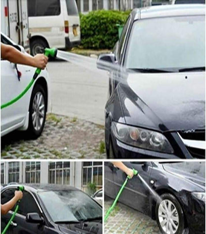 100 - Foot Expandable Magic Hose Pipe with Multifunction Spray Nozzle - Saadiq.pk