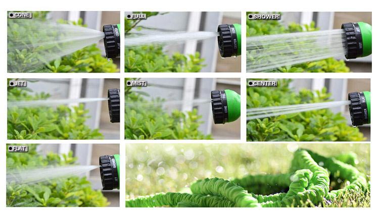 100 - Foot Expandable Magic Hose Pipe with Multifunction Spray Nozzle - Saadiq.pk