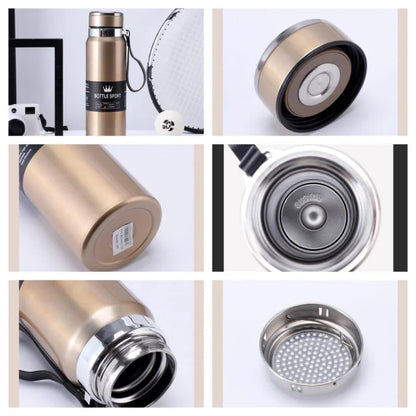 Large Capacity Stainless Steel Travel Bottle – Leak‑Proof Thermal Vacuum Flask  – 1000ML