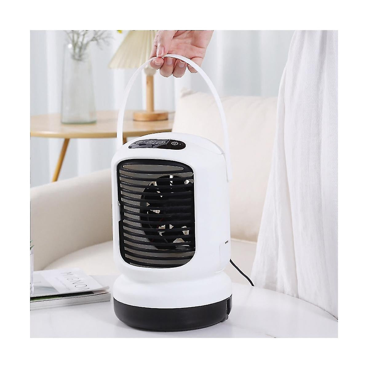 USB air cooler fan with water mist - Saadiq.pk