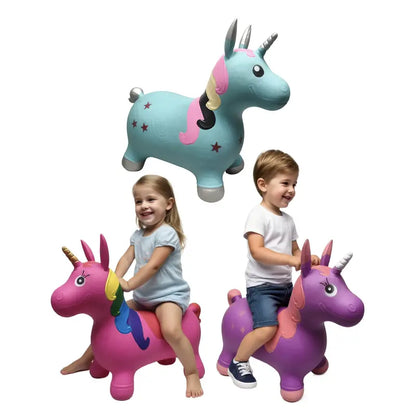 Happy Hopper Inflatable Jumping Toy for Kids – Animal Bouncing Ride-On