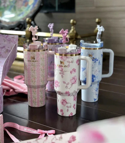 40oz insulated floral tumbler gift packaging - Saadiq.pk