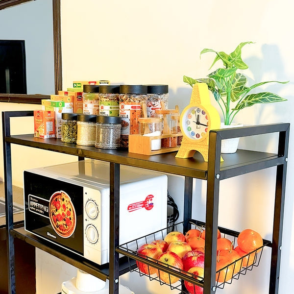 Multifunctional Storage Rack with Wheels