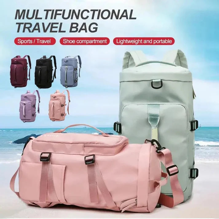 Solo Travel Bag 3-in-1 Travel Backpack with Shoe Compartment | Large Capacity Waterproof Gym & Weekend Bag