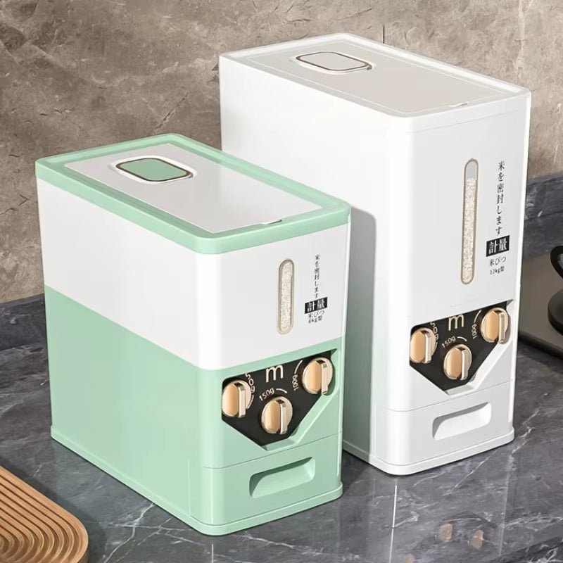 12kg Sealed Rice Storage Box & Dispenser – Airtight Grain Container - Saadiq.pk