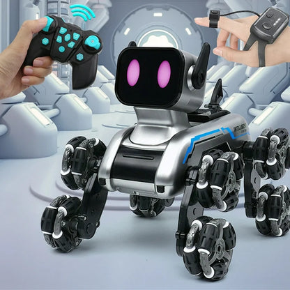 Smart RC Robot Toy with Dual Control Mode – Gesture Sensor & Remote Control