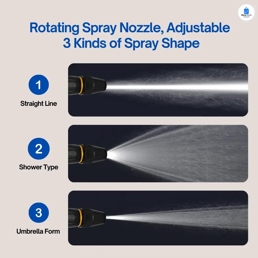 High Pressure Metal Water Spray Nozzle for Garden Hose
