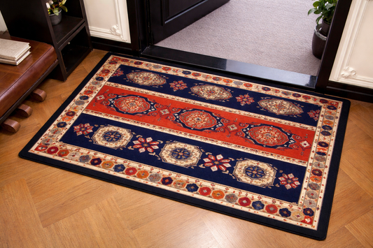 2PC Anti‑Slip Flower Design Bathroom Mat – Fast‑Drying, Water‑Absorbent Floor Mat