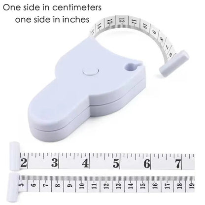 150cm / 60 Inch Self‑Lock Body Measuring Tape – Retractable Tailor & Fitness Measurement Tool - Saadiq.pk