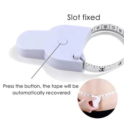 150cm / 60 Inch Self‑Lock Body Measuring Tape – Retractable Tailor & Fitness Measurement Tool - Saadiq.pk