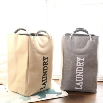 Portable Folding Laundry Basket – Heavy Quality Clothes Organizer