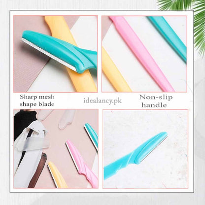 Eyebrow Trimmer Facial Hair Removal (Pack of 3) – Professional Razor Shapers