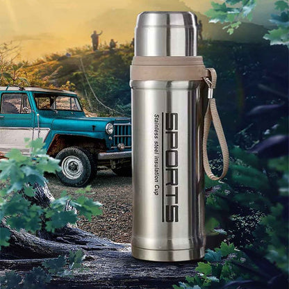 Vacuum Insulated Stainless Steel Sports Water Bottle Leak Proof Hot & Cold Flask - 750ML