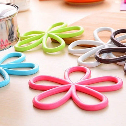 Silicon Flower Pot Mat – Heat Resistant Multi-Colour Pot Stand