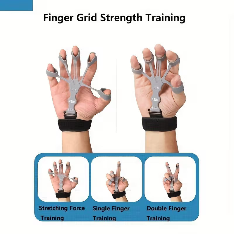 Hand grip and finger stretch bands with wrist support - Saadiq.pk Pakistan