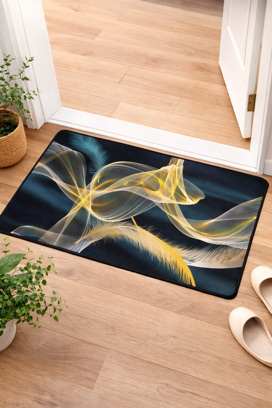 2PC Anti‑Slip Flower Design Bathroom Mat – Fast‑Drying, Water‑Absorbent Floor Mat