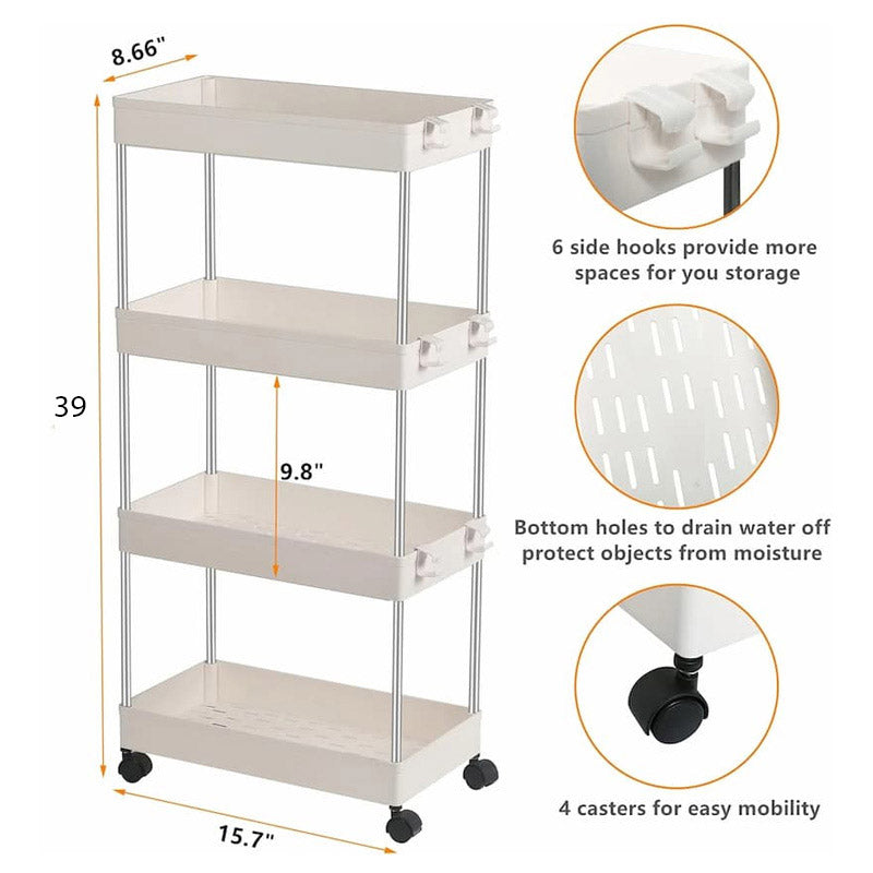 Multi-tier organizer cart with wheels - buy in Pakistan