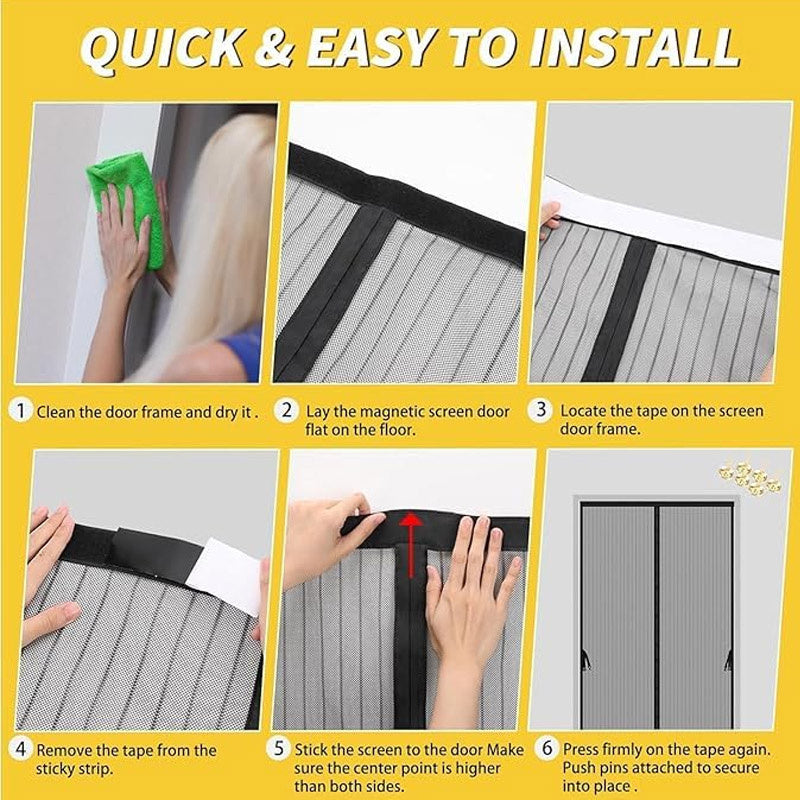 Hands-Free Magnetic Door Net
