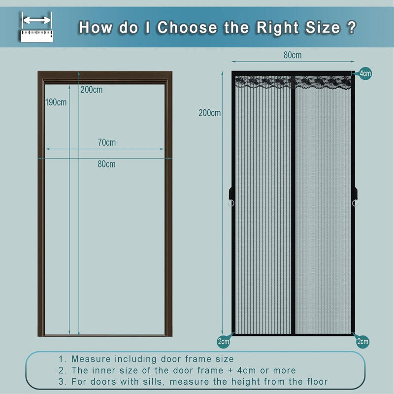 Hands-Free Magnetic Door Net