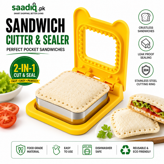 Stainless Steel Pocket Sandwich Maker - Sandwich Cutter and Sealer