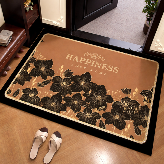 2PC Anti‑Slip Flower Design Bathroom Mat – Fast‑Drying, Water‑Absorbent Floor Mat
