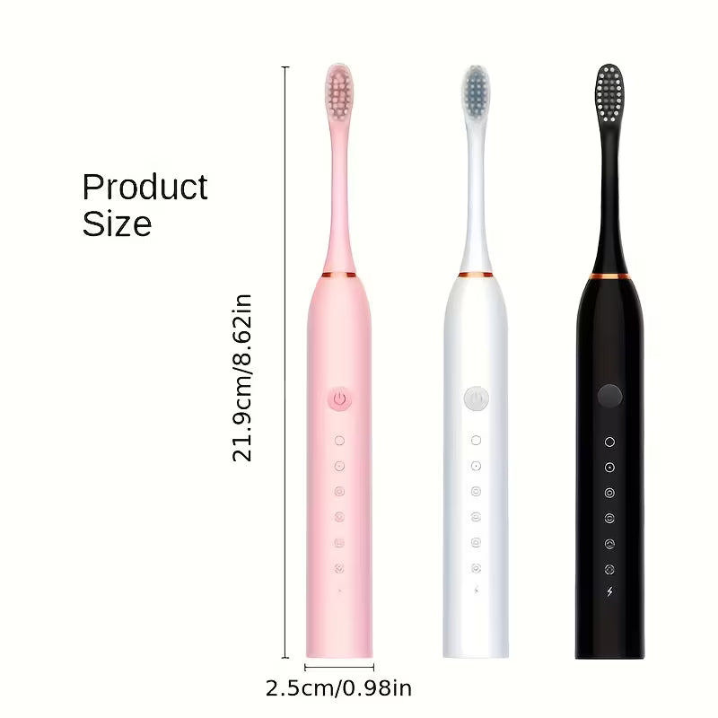 Sonic electric toothbrush with brush heads - Saadiq.pk