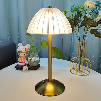 Umbrella Table Lamp – Modern Rechargeable LED Touch Lamp