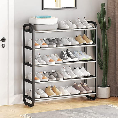 5-Layer Shoe Rack Door Shoe Organizer – Space-Saving Shoe Storage Solution