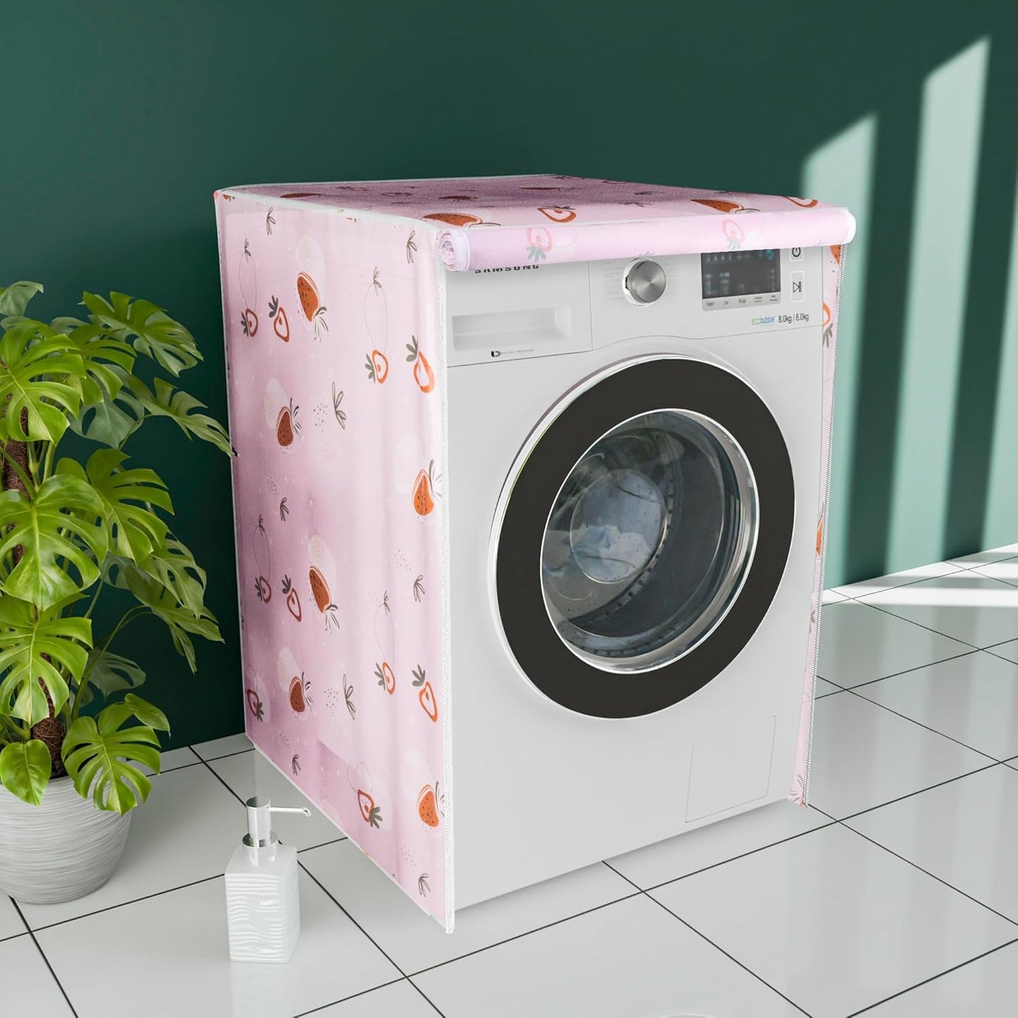 Washing Machine Cover Strawberry Print
