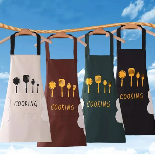 Oil-proof PVC fashion cooking apron - Saadiq.pk Pakistan