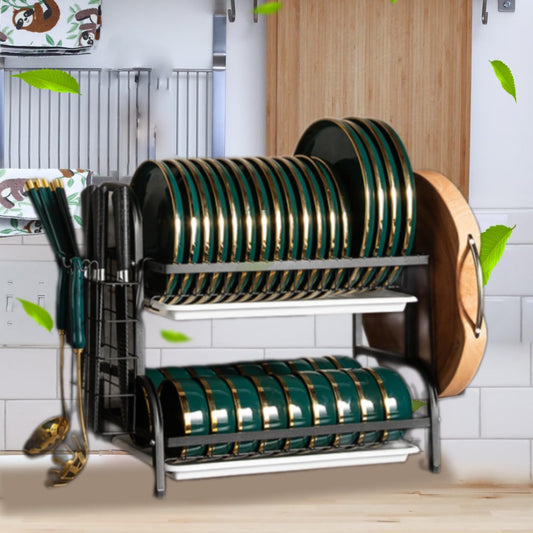 Stainless Steel 2-Tier Dish Drying Rack